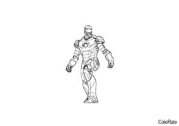 Растерянный Железный человек - Железный человек распечатать раскраску на А4