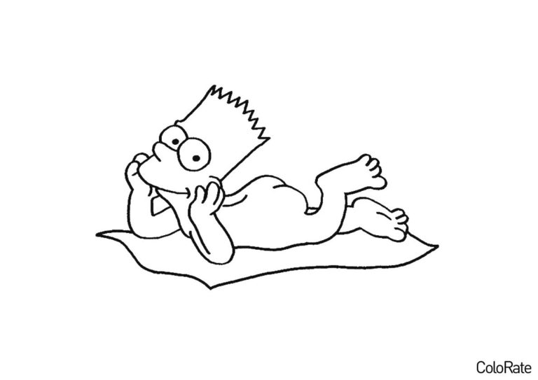 Раскраски Симпсоны (Simpsons) - распечатать на А4 и скачать