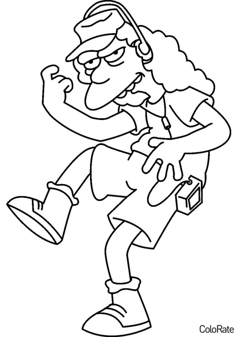 Раскраски Симпсоны (Simpsons) - распечатать на А4 и скачать