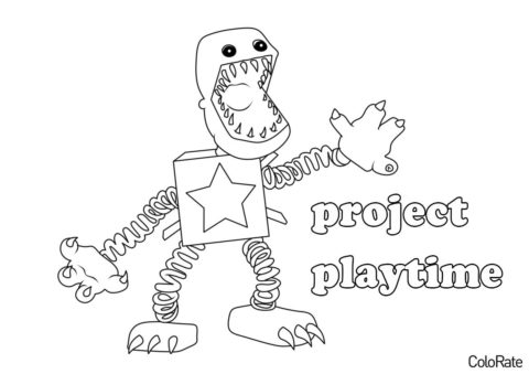 Poppy Playtime распечатать раскраску - Проект Плейтайм