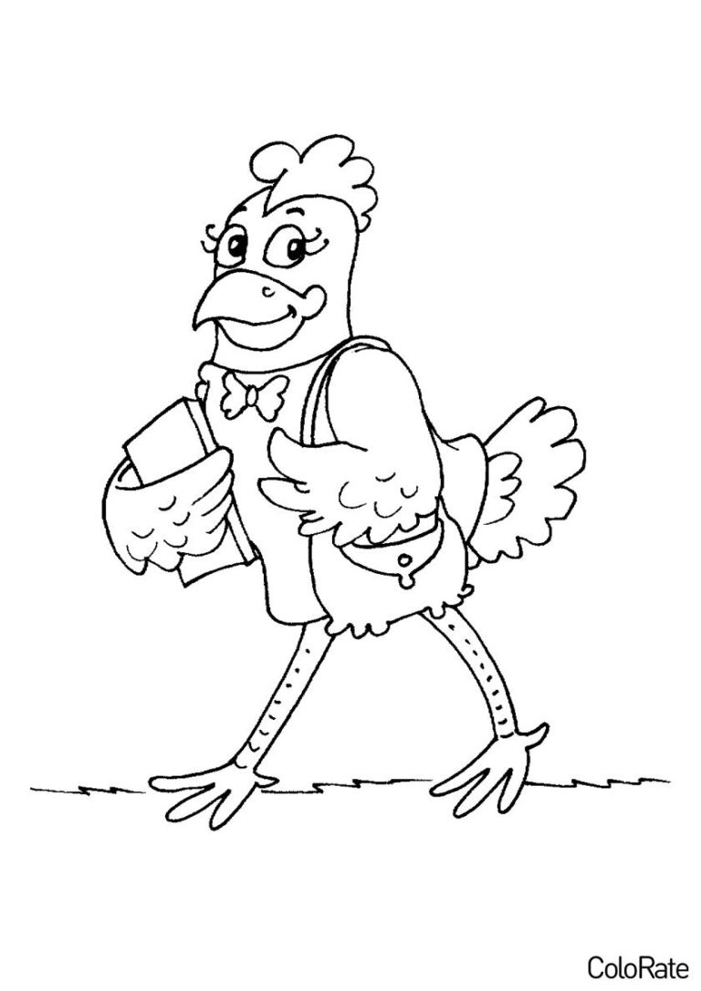 Раскраски Петухи и Курицы распечатать бесплатно