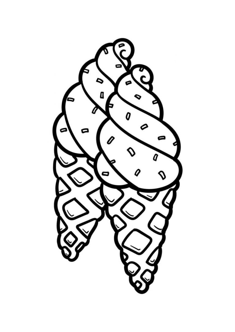 Раскраски Мороженое распечатать или скачать | ColoRate