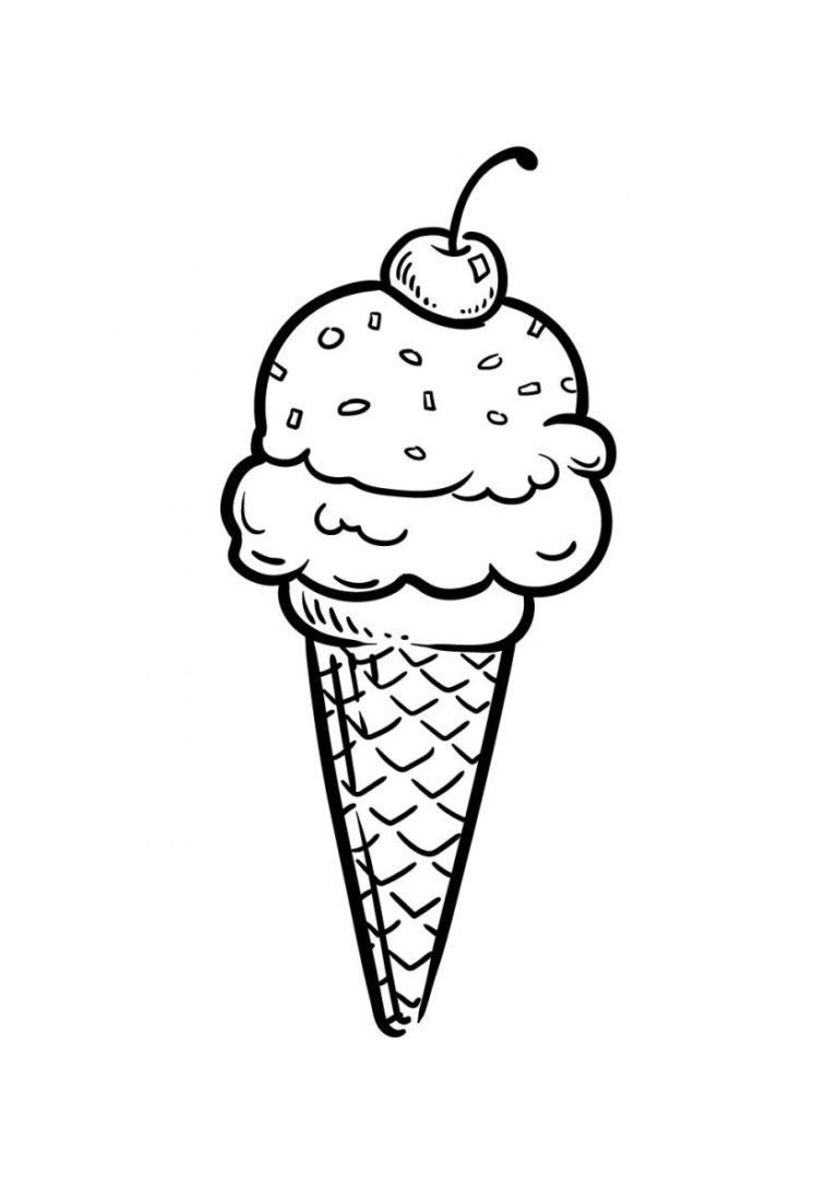 Раскраски Мороженое распечатать или скачать | ColoRate