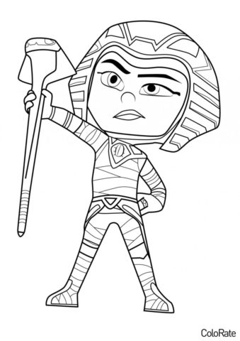 Мальчик-Фараон (Герои в масках) раскраска для печати и загрузки