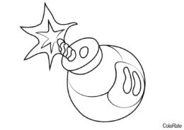 Бесплатная раскраска Королевская бомба распечатать на А4 и скачать - Angry Birds