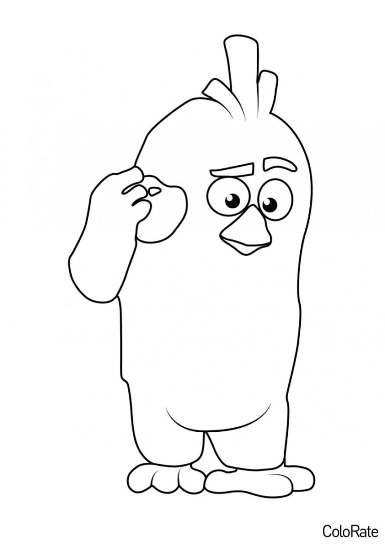 Раскраска Филипп распечатать - Angry Birds