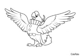 Найджел Рио раскраска распечатать бесплатно на А4 - Angry Birds