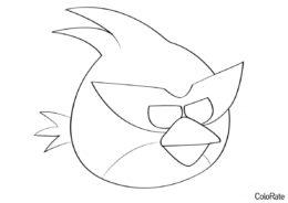Космо-Рэд бесплатная раскраска - Angry Birds