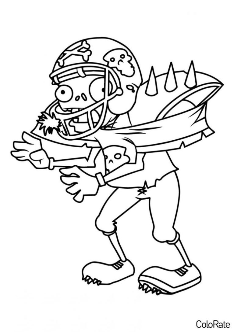 Раскраски Растения против Зомби распечатать на А4 и скачать