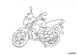 Бесплатная разукрашка для печати и скачивания Honda Cb Twister - Мотоциклы