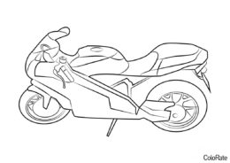 Мотоциклы бесплатная раскраска - Мотоцикл Ducati 749