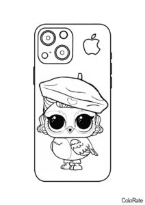L.O.L Pets - iPhone - Айфон распечатать раскраску на А4