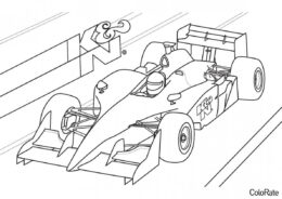 Бесплатная раскраска Формула 1 - Гоночная машина