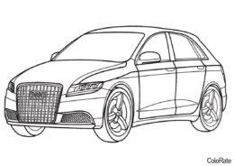 Audi RoadJet (Машинки) распечатать разукрашку