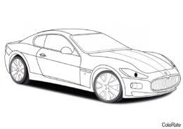 Maserati - Машинки бесплатная раскраска