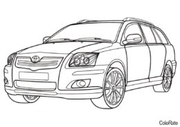 Toyota Avensis (Машинки) бесплатная раскраска на печать