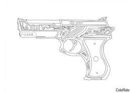 Скин на пистолет P350 (Standoff 2) бесплатная раскраска