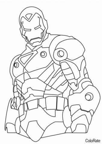 Железный человек (Супергерои) раскраска для печати и загрузки