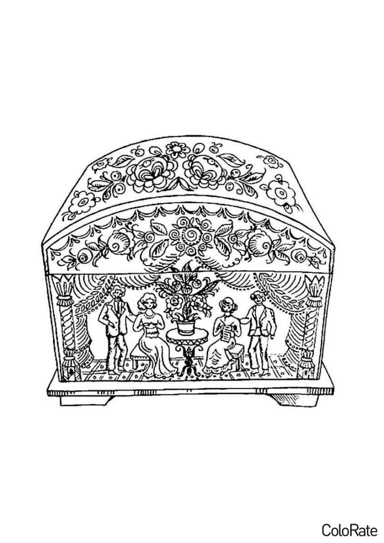 Раскраски Роспись для детей распечатать на А4 бесплатно