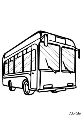 Бесплатная раскраска Школьный автобус распечатать и скачать - Автобус