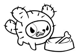 Колючий песик (Тока Бока) распечатать бесплатную раскраску