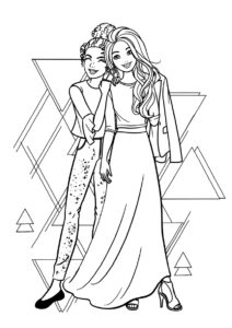 Лучшая подружка Барби (Барби) распечатать разукрашку