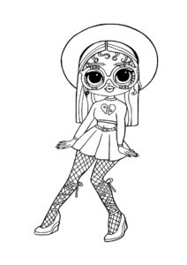 Распечатать раскраску Близняшка Ян - L.O.L O.M.G