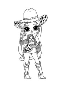 Раскраска Люкси распечатать и скачать - L.O.L O.M.G
