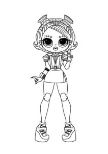 Стильная Стеллар (L.O.L O.M.G) раскраска для печати и загрузки