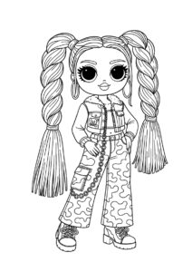 Ханилишес - L.O.L O.M.G бесплатная раскраска