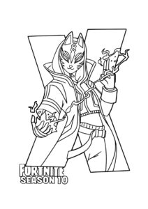 Дрифт - Фортнайт 10 сезон бесплатная раскраска - Фортнайт