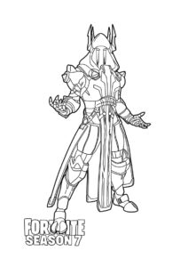 Раскраска Ледяной Король распечатать на А4 и скачать - Фортнайт