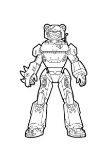 Лидер команды Меха - Фортнайт бесплатная раскраска