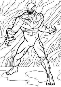 Скин Венома в Фортнайте - Фортнайт бесплатная раскраска