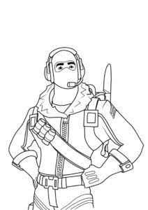 Раскраска Хавок распечатать на А4 - Фортнайт