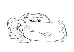 Салли Каррера (Тачки) распечатать бесплатную раскраску