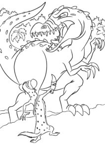 Распечатать раскраску Грозный войн - Ледниковый период