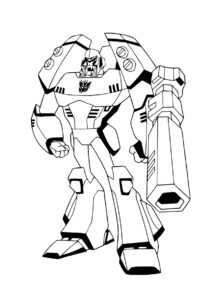 Автобот Блейдз (Трансформеры) бесплатная раскраска на печать