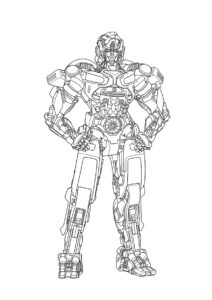 Автобот нового поколения бесплатная раскраска - Трансформеры