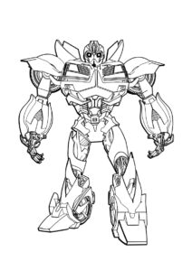 Стильный Бамблби распечатать и скачать раскраску - Трансформеры
