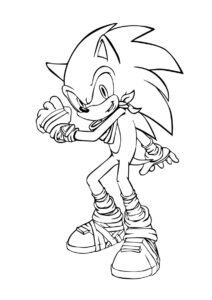 Наряд для путешествия в пустыне раскраска распечатать и скачать - Соник