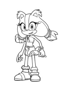 Разукрашка Стикс с бумерангом распечатать на А4 и скачать - Соник