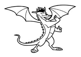 Американский дракон (Драконы) раскраска для печати и загрузки