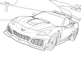 Бесплатная раскраска Гоночная машина Aston Martin распечатать на А4 и скачать - Гоночная машина