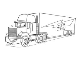 Распечатать раскраску Транспортёр Мак - Грузовики