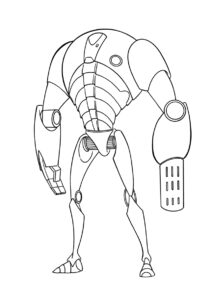 Боевой супердроид B2-HA бесплатная раскраска - Звездные Войны