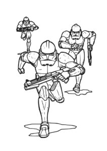 Отряд Клонов (Звездные Войны) раскраска для печати и загрузки