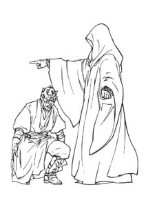 Приказ Ситха разукрашка скачать и распечатать - Звездные Войны