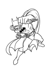 Раскраска Хук справа распечатать на А4 и скачать - Бэтмен