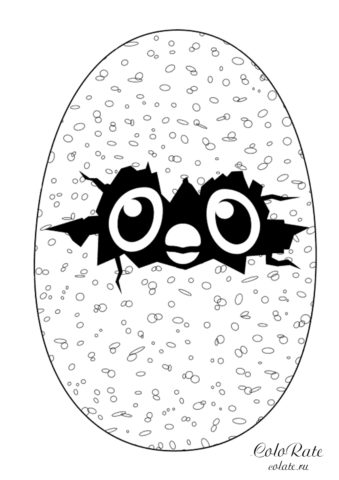 Hatchimals яйцо бесплатная раскраска скачать и распечатать